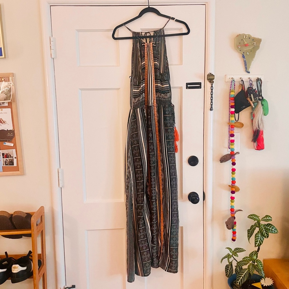 THML Bohemian Maxi Dress w/ Embroidery